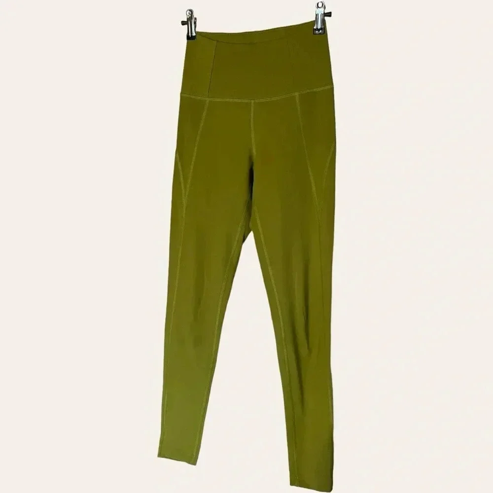 Girlfriend Collective high waist compressive leggings in Ivy - XS 28.5” length - Picture 7 of 8